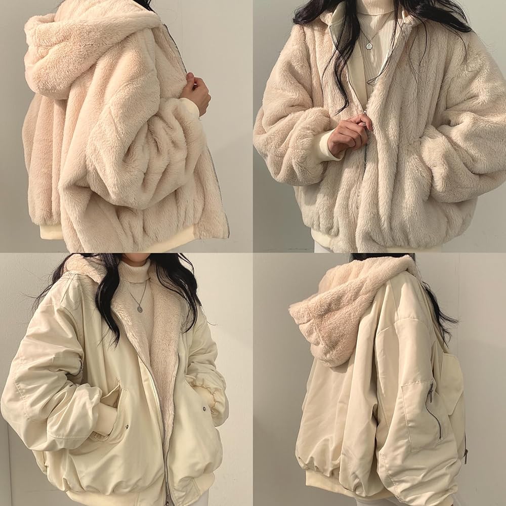未使用級★MaxMara★2wayリバーシブル★ダウン＊ボアブルゾン★42 未使用級☆MaxMara☆2wayリバーシブル☆ダウン＊ボアブルゾン☆42